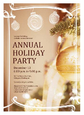 Microsoft Word Holiday Party Flyer Template