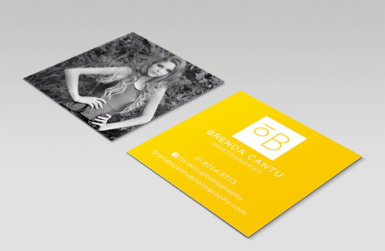 photographer square cards