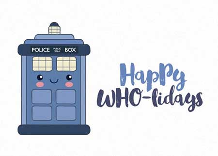 Cute Doctor Who holiday card