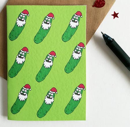 Pickle Rick Christmas Card