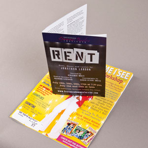 Playbill and magazine we printed