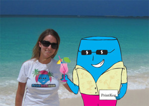 Vacationing with a Printkeg shirt