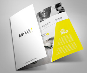Clean trifold brochure design