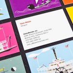 business cards with different backgrounds