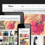 Responsive design template for photographer