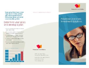 Business brochure template for Microsoft Word