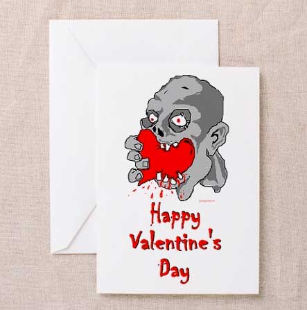 Zombie Valentines Day Card