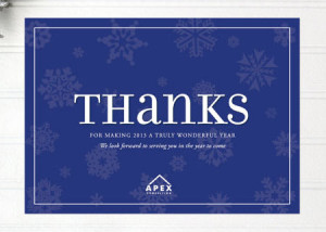 Elegant business thank you cards