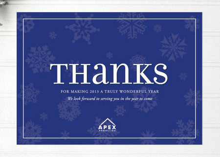 Elegant business thank you cards