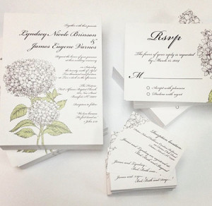 Postcards as wedding invitations