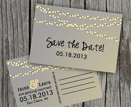 Save the date postcards