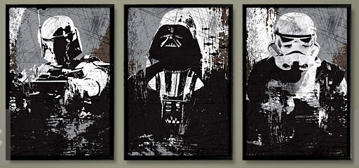 Black Star Wars Posters by Posterinspired