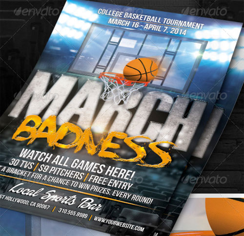 March Badness: March Madness Print Template