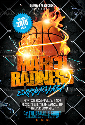 March Badness: March Madness Flyer Template