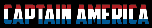 captain america logo representing font type