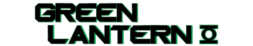 green lantern logo representing font type