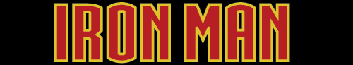 iron man logo representing font type