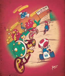 Mario Bike Kart Art
