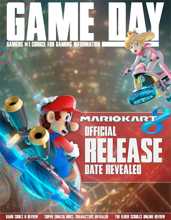 Mario Kart 8 Magaine cover art