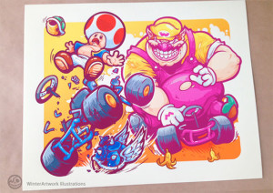 Mario Kart Art Poster