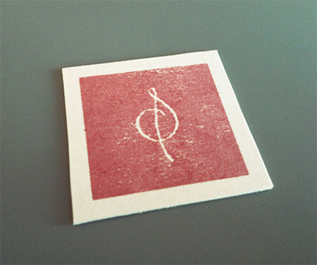 personal square business card