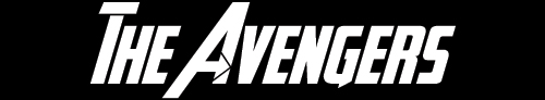 the avengers logo representing font type
