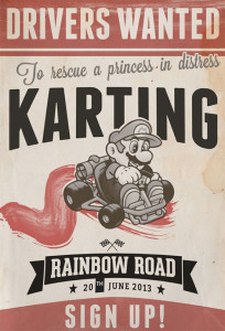 Vintage Mario Poster