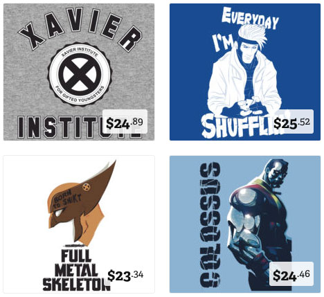 X-Men T-Shirt Designs