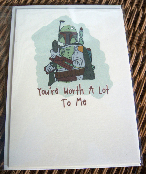 Boba Fett Valentines Card