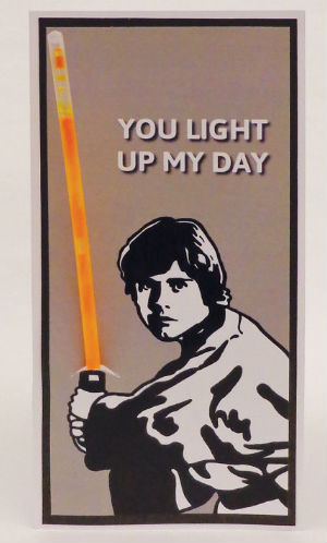 Luke Skywalker Valentines Card