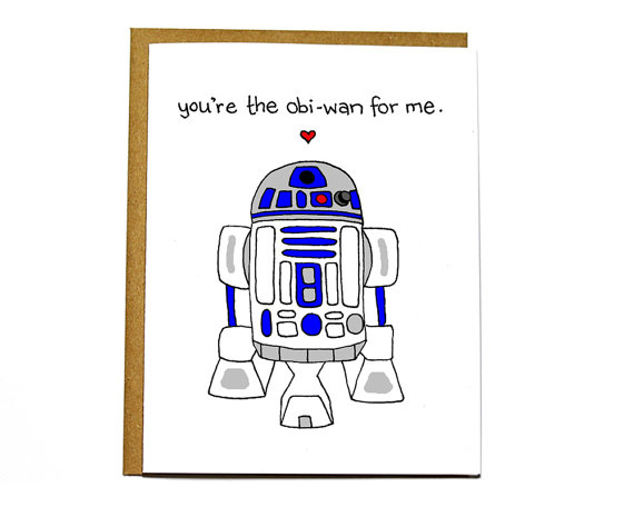 Valentines Star Wars R2-D2 card