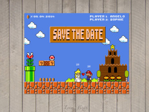 Super Mario Save the Date