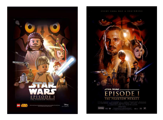 seksueel schraper Duplicaat Legos Awakens the Force with Tribute Star Wars Posters - Printkeg Blog