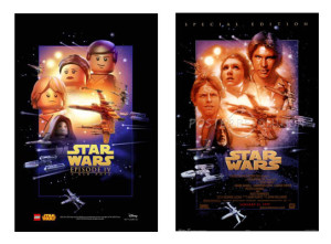 Star Wars Logo Ep4 poster compared to original movie poster