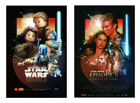 seksueel schraper Duplicaat Legos Awakens the Force with Tribute Star Wars Posters - Printkeg Blog