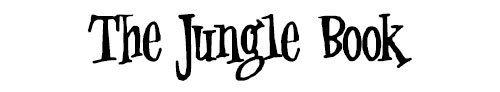 The Jungle Book Font Example