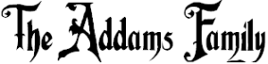 Addams Family Font