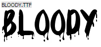 Blood Halloween Font