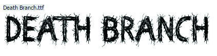 Death Branch Font