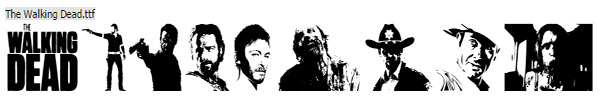 The Walking Dead Halloween Font