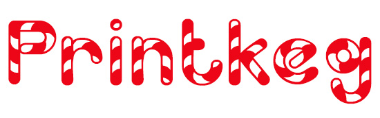 Candy Cane Font for the Holidays at Dafont