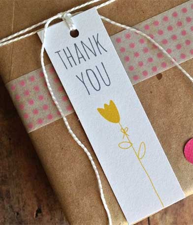 Thank you tags for retailers - Ideas for Hang Tags #1