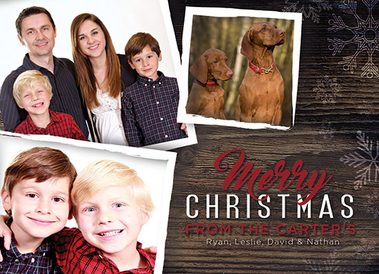 Family Christmas Card Template PSD