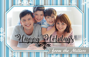 Kids Happy Holidays Card Adobe Illustrator Template