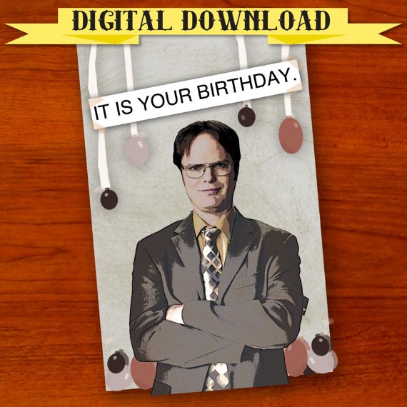 The Office Birthday Card