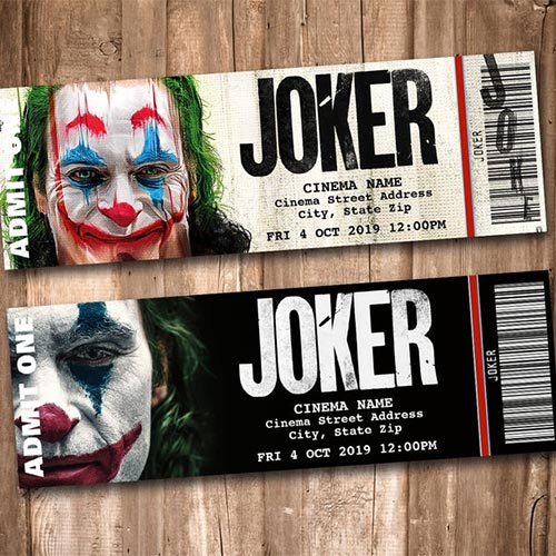 Joker movie tickets