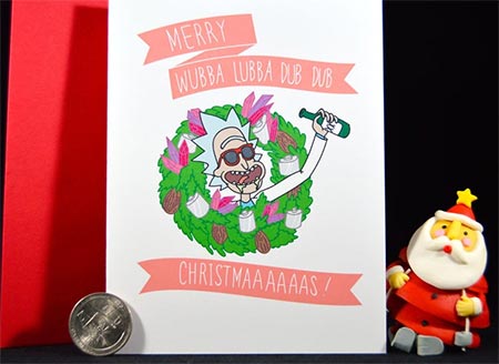 Merry Christmas card with Rick Santos