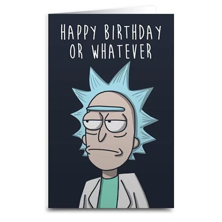 Rick and Morty birthday card