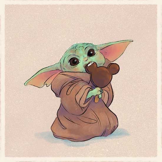 Cute Baby Yoda Art