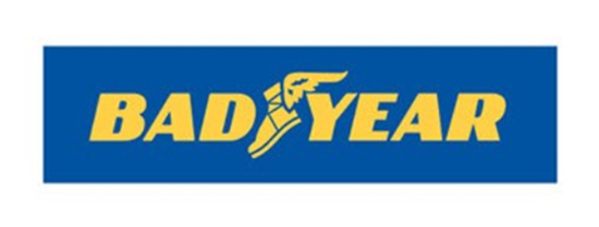 Good Year changed to Bad Year as a logo.